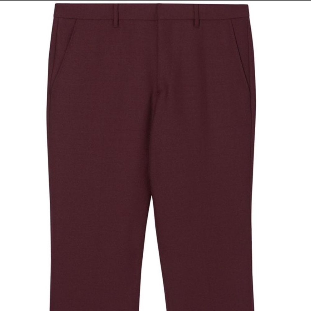 Burberry crimson/maroon trouser pant W29 L 32
